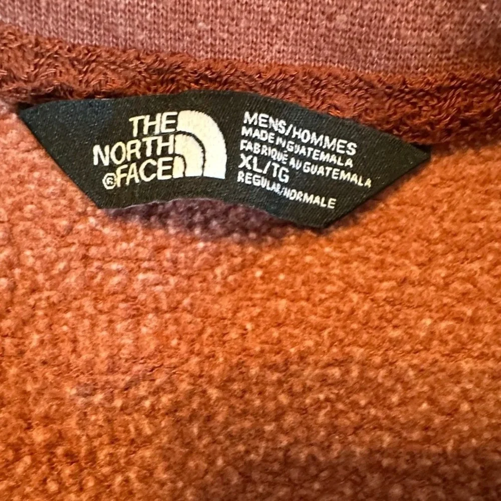 The North Face Sweatshirt Mens XL Burnt Orange Crewneck Fleece Logo F17 721556